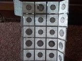 SHEET OF 20 FOREIGN COINS