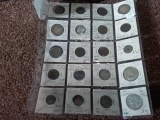 SHEET OF 20 FOREIGN COINS