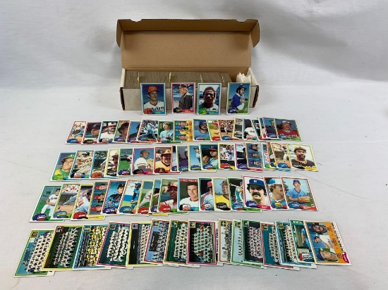 1981 Topps Baseball Complete Set 2nd Year Henderson, Baines, Gibson Rookies NR-MT