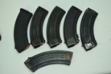 Lot    6 AK-47 Mags    W/Cartridges