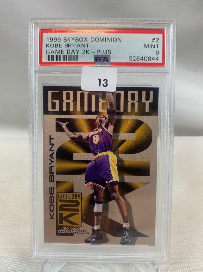 1999 Skybox Dominion Kobe Bryant Game Day 2K Plus PSA 9