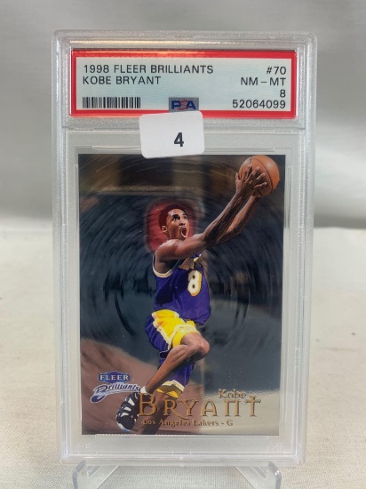 1998 Fleer Brilliants Kobe Bryant PSA 8