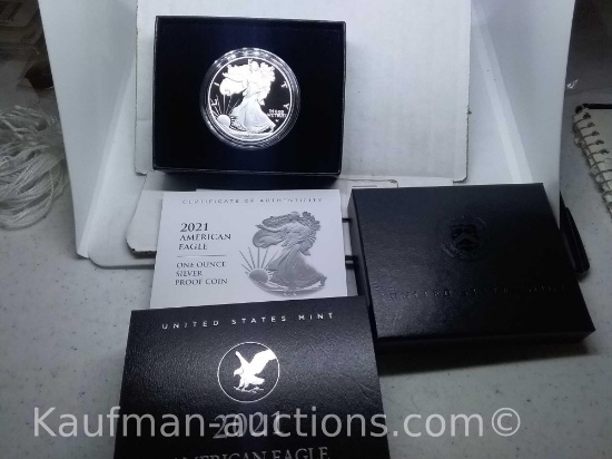 2021 TYPE-2 SILVER EAGLE IN HOLDER PF