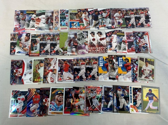 Lot of 50 Mookie Betts Baseball cards