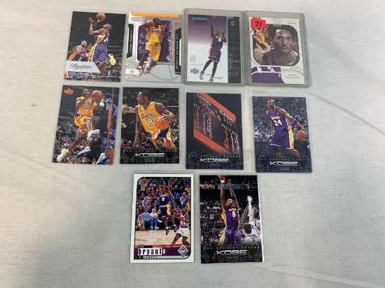 Lot of 10 Kobe Bryant cards