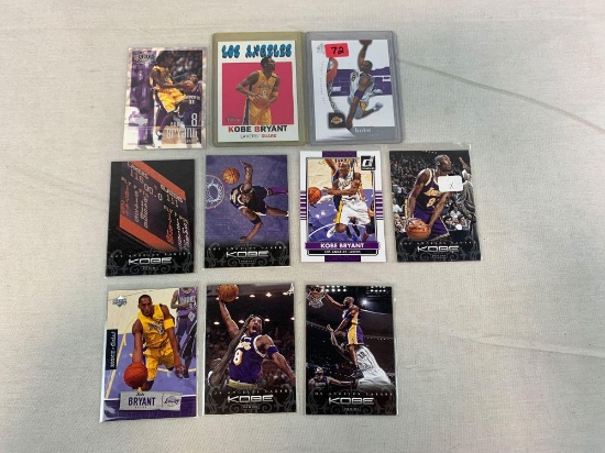 Lot of 10 Kobe Bryant cards