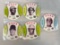 1976 â€œTowne Clubâ€ Discs HOF/Stars (5) Card Lot w/ Brock- Palmer- Fisk  NM+