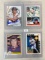 (4) Assorted Cleveland Indians Autograph Cards w/ Baerga -Charboneau