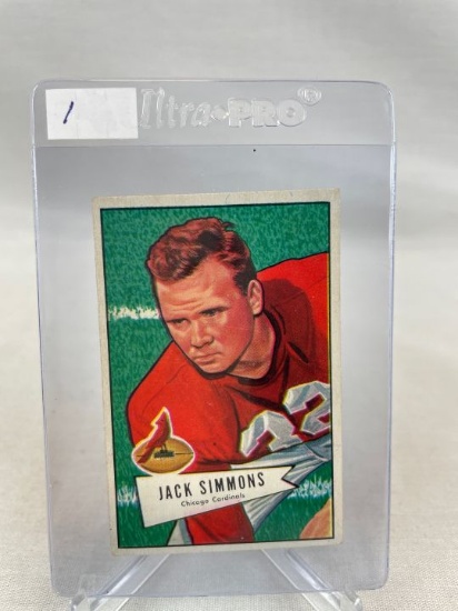 1952 Bowman Small  FB Jack Simmons   VG-EX