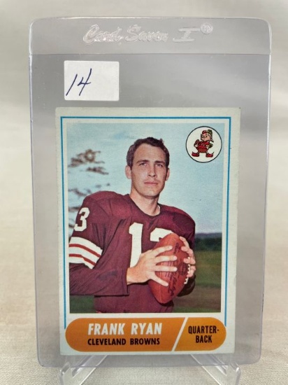 1968 Topps FB High # Frank Ryan  EX