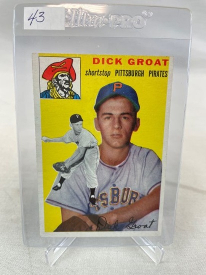 1954 Topps Dick Groat RC  EX/EX+   (Clean Card)