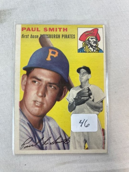 1954 Topps Paul Smith EX/EX+  (Clean Card)
