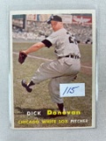 1957 Topps BB Dick Donovan   EX/EX+ (Clean Card)