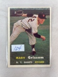 1957 Topps BB Marv Grissom   EX/EX+  (Clean Card)