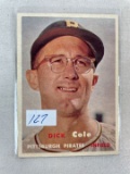 1957 Topps BB Dick Cole   EX/EX+  (Clean Card)