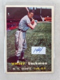1957 Topps BB Whitey Lockman   VG
