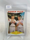 1960 Topps Power Plus Rocky Colavito / Tito Francona   EX ( Clean Card )