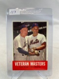 1963 Topps Veteran Masters Casey Stengel / Gil Hodges NM ( Clean Card )