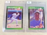 1989 Donruss â€œThe Rookiesâ€ Ken Griffey Jr. & Deion Sanders RC's   NM/MT+