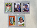 (5) Assorted Autograph Cards w/ Joe Morgan (2) Jim Bouton -R. Darling