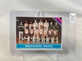 1975 Topps Basketball Milwaukee Bucks Team Card w/ Alcindor  NM-MT