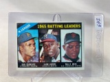 1966 Topps N.L. Batting Leaders  Clemente- Aaron- Mays