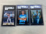 (2) Johnny Damon RC's ( Graded NM-MT+ 8.5) & Tori Hunter RC ( Mint 9)