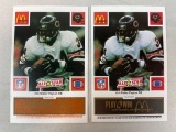 1986 McDonalds Walter Peyton (2) Card Lot   MINT