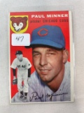 1954 Topps Paul Minner EX/EX+  (Clean Card)