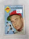 1954 Topps Willie Jones EX/EX+  (Clean Card)