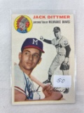 1954 Topps  Jack Dittmer EX/EX+  (Clean Card)