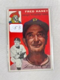 1954 Topps Fred Haney EX/EX+  (Clean Card)