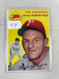 1954 Topps Ted Kazanski EX/EX+  (Clean Card)
