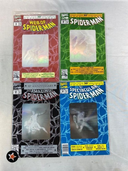 (4) Spider-Man Comic Books