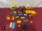 Box of Buddy L, Play Mobil and other toys