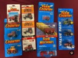 7 Case International Tractors, 1 Unverferth Grain Wagon, 1 Farmall 