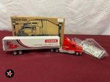 Ertl Collectibles Kenworth T600B Cab with Trailer - 1/64 scale