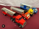 3 Tonka Semi-Trucks and Trailers, Texaco Semi-Truck and Trailer