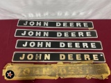 (5) John Deere Emblem Signs - 35.5