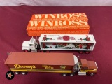 C. Curtis Hughes 25th anniversary & Downeys honey butter products Co. Semi truck & trailer with boxe