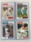 Lot of 4 1974 Topps Baaseball Stars Incl Carlton