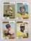 Lot of 4 Different Rare 1974 Topps Baseball Error Cards