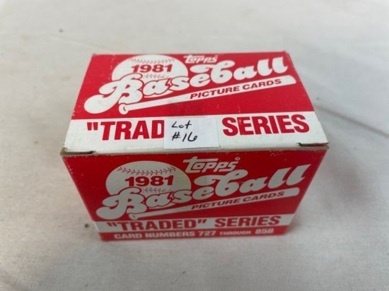 1981 Topps Traded Baseball Set Complete in Box