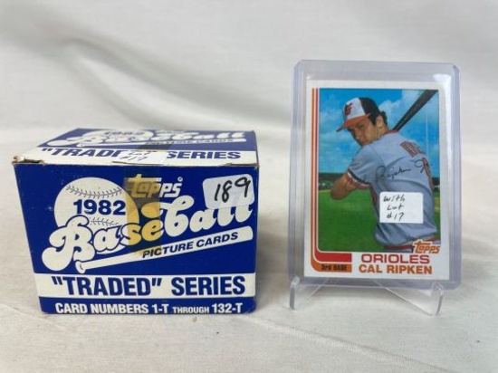 1982 Topps Traded Baseball Set Complete in Box with Cal Ripken Jr