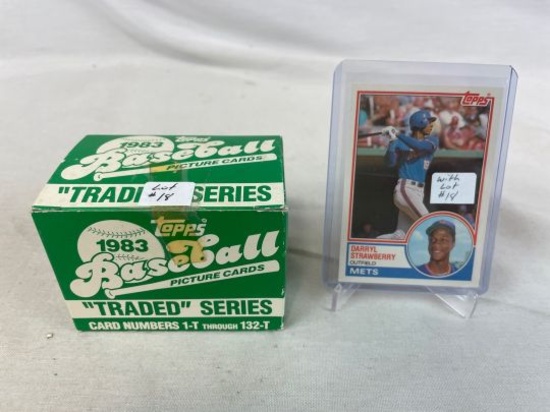 1983 Topps Traded Baseball Set Complete in Box with Strawberry