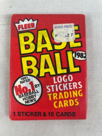 Unopened 1982 Fleer Baseball Wax Pack Look for Ripken Rookie