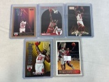 Lot of 5 Different Michael Jordan Cards