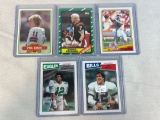 Lot of 5 1980's Star Quarterback Rookie Cards