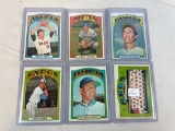 Lot of 6 1972 Topps Baseball Semi High Numbers 651-656