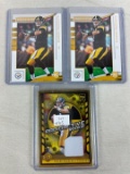 Lot of 3 Mason Rudolph Rookies Incl. Gold Frame Patch